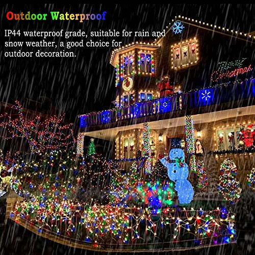 FULLBELL Easter Decorations, Easter Lights 66 FT 200 LED Spring Deco for Indoor Outdoor Backyard Tree Party Cafe Patio Home Room Festival Chirstmas (Transparent Wire-Multi Color)
