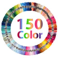 150 Color Skeins Rainbow Color Embroidery Floss，Cross Stitch Threads, Bracelet Yarn, Craft Floss