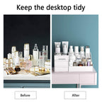 skin care organizer,Makeup Desk Organizer With Drawers,Countertop Organizer for Cosmetics,Vanity brush with Holder for Lipstick, Brushes, Eyeshadow, and Jewelry Desktop Finishing Dresser (White)