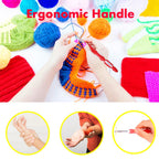 Ergonomic Crochet Hooks Set with Case, 12PCS Crochet Hooks for Arthritic Hands, Size from 0.8mm~6.0mm