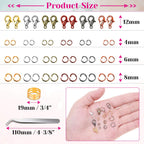 Jump Rings,   2340Pcs Open Jump Rings and Lobster Clasps Jewelry Making Supplies Kit for Necklace and Jewelry Repair
