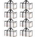 8-Pack Heavy-Duty Moving & Storage Bags — Clear