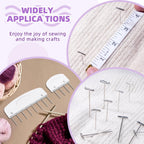 130 Pcs Knit Blockers Kits, Blocking Knit Combs Pins Set for Knitting, Knitting Tools Knitter Crochet, with Flexible Tape Measure Ruler, Silver T-Pins for Sewing Lace or Needlework Projects Device