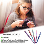 Coopay Large Size Warm Crochet Hooks for Crocheter, 6.5mm to 10mm Crochet Kit Crochet Hook Set Art Aluminum Soft Grip Crochet Needles for Crocheting, Comfort Knitting Hook Knitting & Crochet Supplies