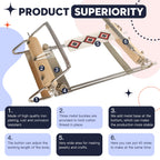 Adjustable Bead Loom,Seed Bead Loom Kit Includes Thread,Beading Needles, 8000 Grains Czech Beads,Calipers, Thimble,Yarn Scissors for Adults Kit,Bracelet Making Kit