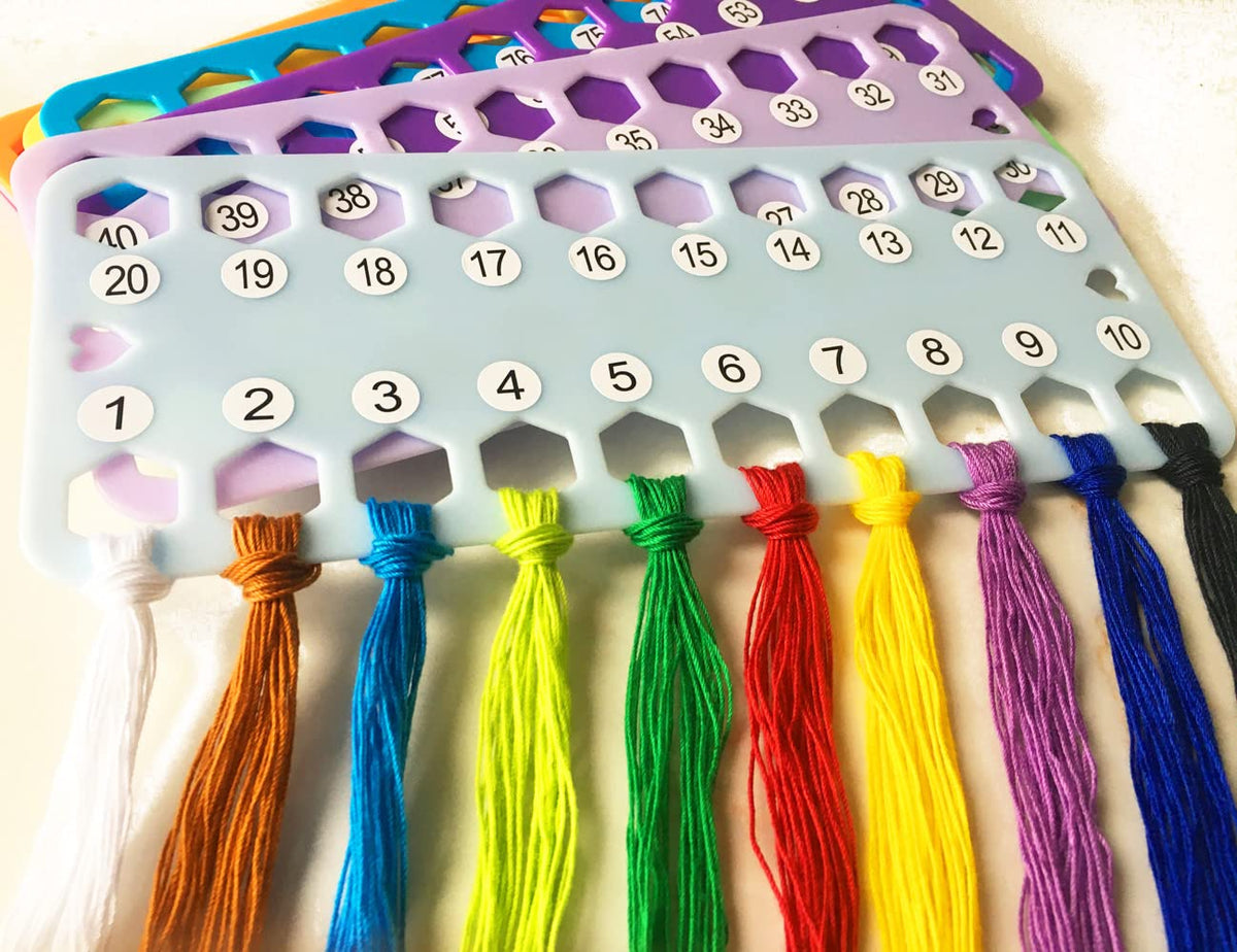Hyamass 10pcs Embroidery Floss Organizer Cross Stitch Thread Holder Storage Tool Needlework Project Card