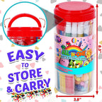FUNZBO Arts and Crafts Supplies - Christmas Gifts for Kids, Girls, Crafts for Girls 4, 5, 6, 7, 8, 9 Years Old with Glitter Glue Stick, Pipe Cleaners Craft & Craft Tools, School Learning Activities