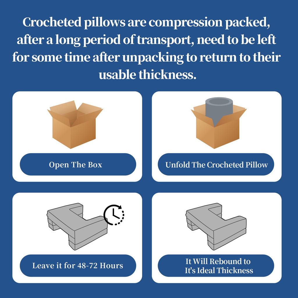 Adjustable Foam Crochet Pillow for Lap Support, Soft Velvet Reading & Gaming Pillow with Side Pocket and Elastic Band, Desk Pillow for Sofa, Bed & Floor, 2 Heights for Adjusting, (Grey)