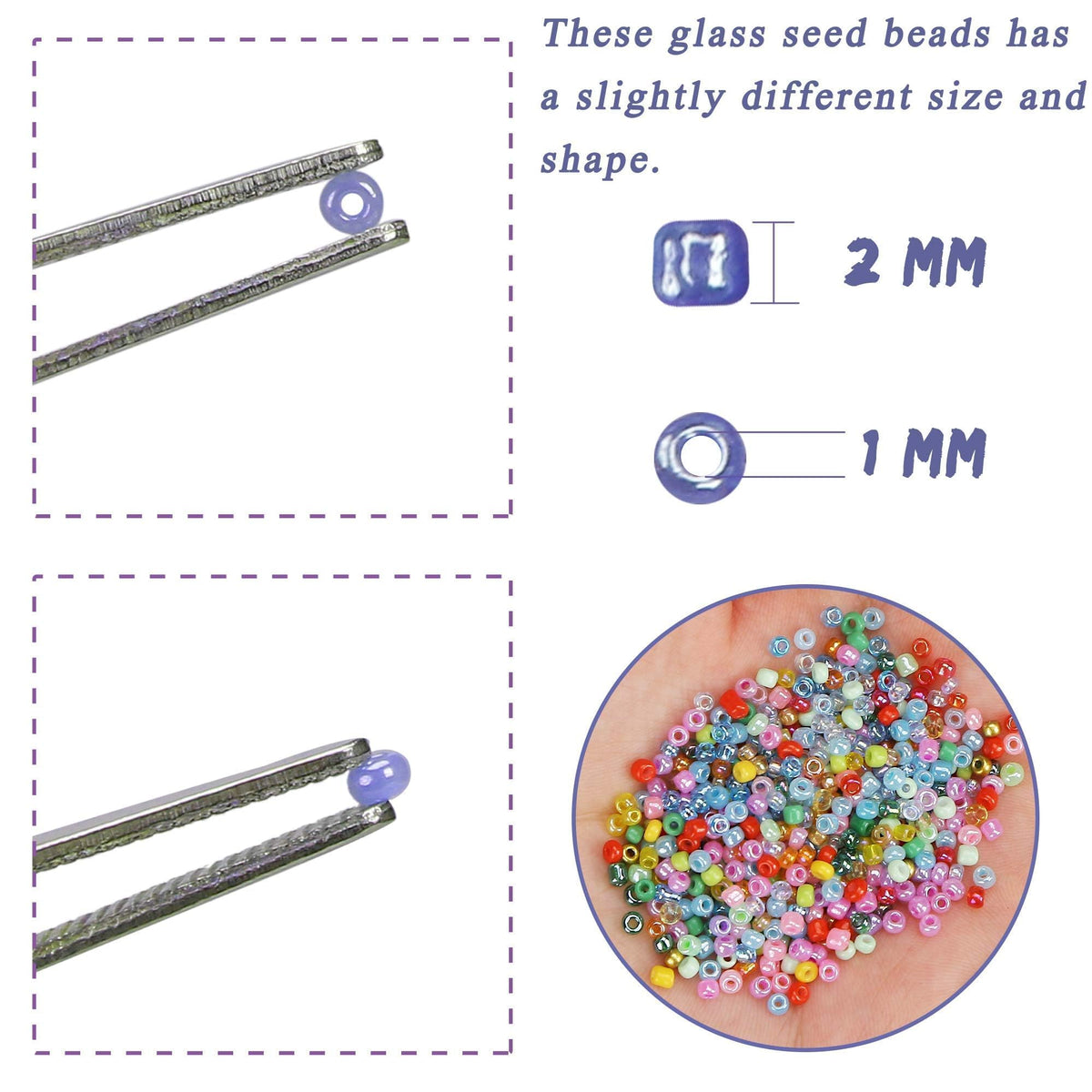 GREENTIME 22800pcs Glass Seed Beads for Bracelets Making Kit, Small Craft Beads 11/0 Waist Beads for DIY Bracelet Necklaces Craft Making Supplies (24 Colors)