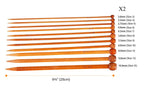 Bamboo Knitting Needles Set Knitting Needle Case Kits for Beginners Wooden Wood