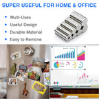 DIYMAG 100Pcs 5 Different Sizes Small Refrigerator Magnets, Tiny Round Disc Fridge Magnets for Office, Hobbies, Crafts, Whiteboard, Dry Erase Board and Push Pins