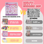 1000PCS Polymer Clay Beads Bracelet Making kit, 24 Style Cute Fun Fruit Flower Rainbow Butterfly Animal Heart Star Beads Charms for Jewelry Necklace Making Gift for Girls Kids