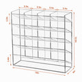 BEYGORM Acrylic Vertical Marker Organizer for 250 Markers with 21 Compartments, Clear Angled Pen & Pencil Holder, Large Desk Stationery & Art Supply Storage for Office & School (13 x 12.5 x 4 Inch)