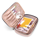 Yarwo Carrying Case Compatible with Cricut Tools Set, Accessories Organizer Bag for Craft Pens and Basic Tools, Dusty Rose (PATENTED DESIGN)