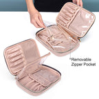 Yarwo Carrying Case Compatible with Cricut Tools Set, Accessories Organizer Bag for Craft Pens and Basic Tools, Dusty Rose (PATENTED DESIGN)