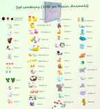 Mini Resin Animals Figures Set 100 Pieces for Miniature Garden Decor - Slime Charm for Craft - Tiny Resin Animal