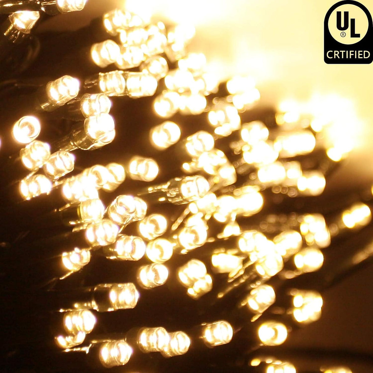 Connectable 88Ft 240LED Christmas String Lights Outdoor,Warm White
