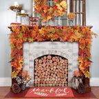 3-Pack Fall Leaf Garland for Thanksgiving Decor