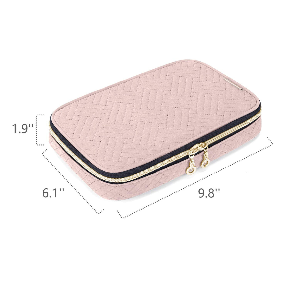 Yarwo Carrying Case Compatible with Cricut Tools Set, Accessories Organizer Bag for Craft Pens and Basic Tools, Dusty Rose (PATENTED DESIGN)