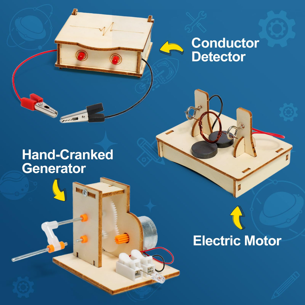 Wooden STEM Science & Craft Kit for Kids Ages 8–12