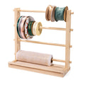Ribbon Storage Rack Spool Holder Organizer Sewing Craft Wreath Mesh Crochet Thread Tulle Roll Washi Tape Craft Florist Wrapping，15.7 in