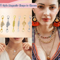 Magnetic Necklace Clasps and Closures, 12PCS Gold & Silver Magnetic Lobster Clasp Extenders for Necklaces & Bracelets, Easy Jewelry Converter for Women, Seniors, and Everyday Wear