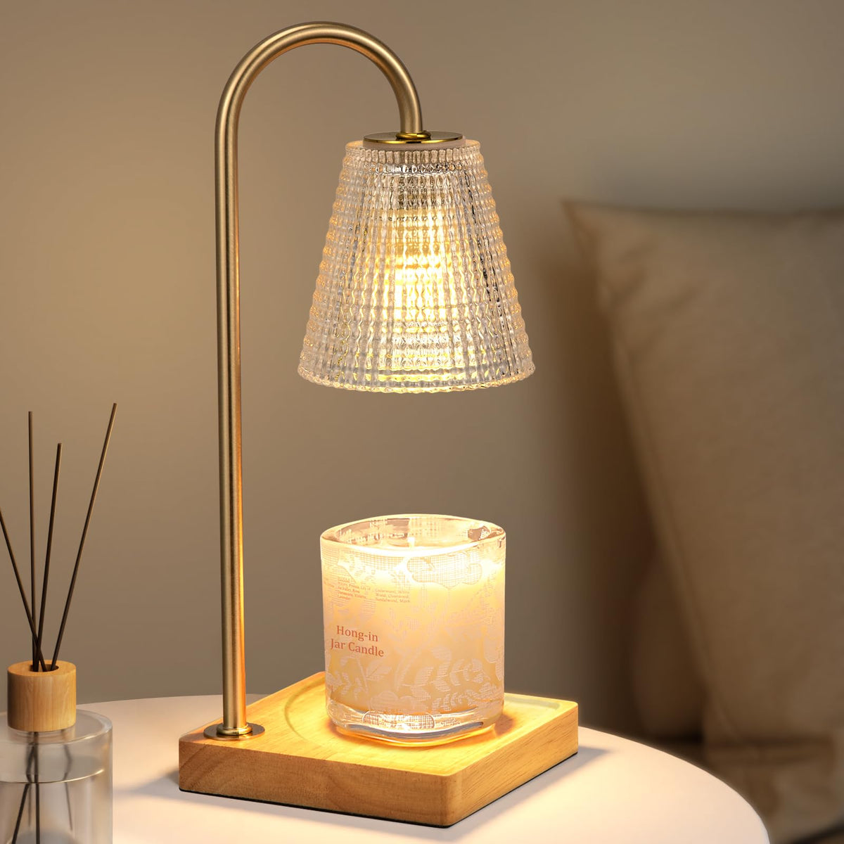 Hong-in Candle Warmer Lamp with Timer Dimmer,Mothers Day Birthday Gifts for Women Mom,House Warming Gifts New Home Room Decor,Wax Warmer for Scented Wax Jar Candles