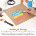 CALPALMY 12-Pack MDF Board 1/4 Inch Thick 12" x 12" Unfinished Wood Panels, 6mm Thick Medium Density Fiberboard Wood Boards for Crafts, Painting, Carpentry, Engraving, Interior Design, and More