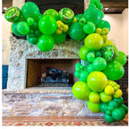 Green Balloons Dark Green Balloon Set, 50 Pcs 12 inch Different Shades Emerald Green Lime Green Confetti Latex Balloons For Jungle Safari Party Supplies