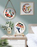 Hummingbird and Flower Embroidery Kit for Adults