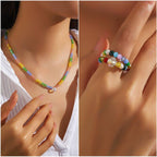 1800Pcs 4mm Glass Beads for Bracelets Jewelry Making, Faceted Bead Friendship Bracelet Kit, Rainbow Beads DIY Craft with Charms