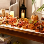 Fall Decorations for Home, Fall Garland for Mantle,Fall Garland with Lights
