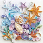 ZQEATRY Shell & Starfish Diamond Art Kit — 12×12 Inch