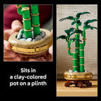 LEGO Botanicals Lucky Bamboo Building Set - Artificial Plant for Indoor Home Décor, Adults Ages 18+ - Fake Plant Decoration for Table, Desk, Office - Gift for Graduation - 10344