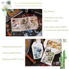 Ptyism 556 Pcs/48 Sheets Stickers for Scrapbooking,Scrapbook Flower Stickers for Scrapbooking Art Journal Bullet Journal Accessories