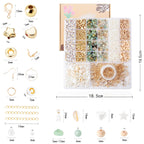 Jewelry Making Supplies Kit Natural Stone Beads for Irregular Natural Stone with for DIY Craft Bracelet Necklace Earrings for Adults (Amazonian)
