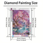 Diamond Paintings Kits for Beginners,Full Round Drill Diamond Arts Kits for Adults,Glowing Dream Forest Paint by Diamond,5D DIY Diamond Painting Dot Gem Art, for Home Wall Decor 13.8x13.8 Inch