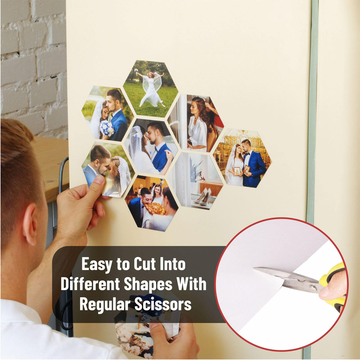 Mr. Pen- Adhesive Magnetic Sheets, 4" x 6", 10 Pack, with Adhesive Backing, Flexible Picture Magnets, Cuttable Magnetic Sheets.