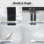 8-Pack Heavy-Duty Moving & Storage Bags — Clear