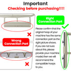 New brothread Embroidery Machine Hoop 3 in 1 Set(SA431+SA432+SA434) Compatible with Brother SE700 PE545 SE600 LB5500 PE535 550D SE630 LB5000 SE625 SE425 SE400 PE540D PE525 PE500 BabyLock Sofia2 Verve