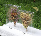 MarccTipton 11x14 Acrylic Shadow Box, Assemble Display Case, DIY Tabletop/Wall Mount Display Frame, All Clear Memory Box for Dried Flowers/Kids Room/Birthday/Wedding(11x14x2.5”, Need to be Assemble)