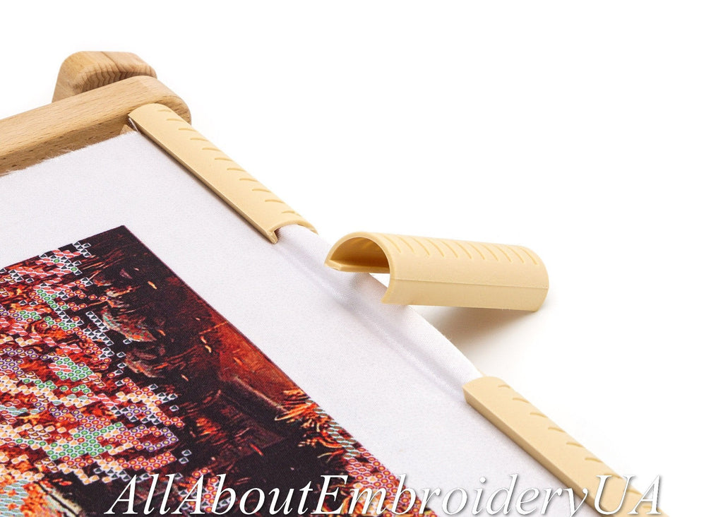 Needlepoint Embroidery Tapestry Scroll Frame Made of Organic Beech, Wooden Cross Stitch Frame, Needlepoint Holder, Stitching Frame (15.7" х 22")