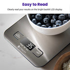 Etekcity Food Kitchen Scale, Digital Grams and Ounces for Weight Loss, Baking, Cooking, Keto and Meal Prep, LCD Display, Medium, 304 Stainless Steel