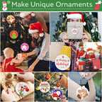 3" Round Sublimation Ornament Blanks, 30 Pieces - For Christmas Tree Decor and DIY Crafts (3 inches)