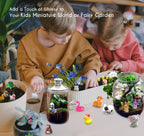 Mini Resin Animals Figures Set 100 Pieces for Miniature Garden Decor - Slime Charm for Craft - Tiny Resin Animal