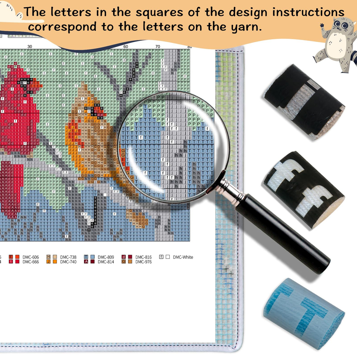 Latch Hook Kits Rug, Cardinal Crocheting Carpet Rug with Printed Canvas for Kids Adults Beginners, 20.5X15 Inch 2 - Cardinal