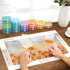 Maxuni 50-Piece Diamond Painting Storage Tray Set