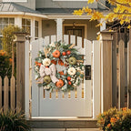 22'' Fall Wreaths for Front Door, Fall Decorations for Home Autumn Wreath