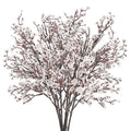 Babys Breath Artificial Flowers 6 Bundles White Fake Silk Flowers Faux Gypsophila Bouquets Real Touch Fake Flowers Bulk for Home Decor DIY Wedding Party Table Centerpieces Decor