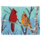 Latch Hook Kits Rug, Cardinal Crocheting Carpet Rug with Printed Canvas for Kids Adults Beginners, 20.5X15 Inch 2 - Cardinal